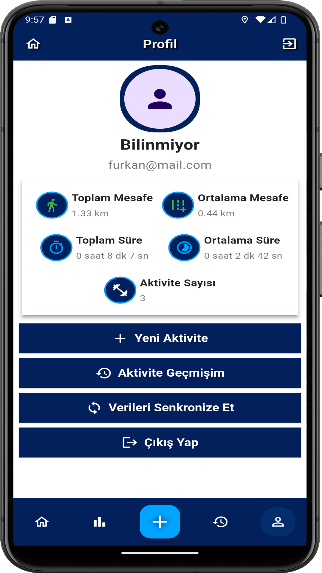 Map Tracker Yürüyüş Aktivitesi Uygulaması
